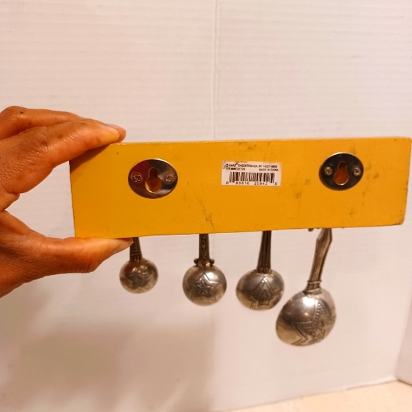 Vtg Ganz Metal Hanging Measuring Spoons Set - Picture 8 of 9